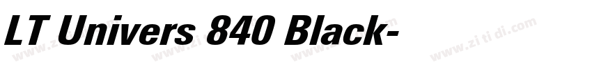 LT Univers 840 Black字体转换